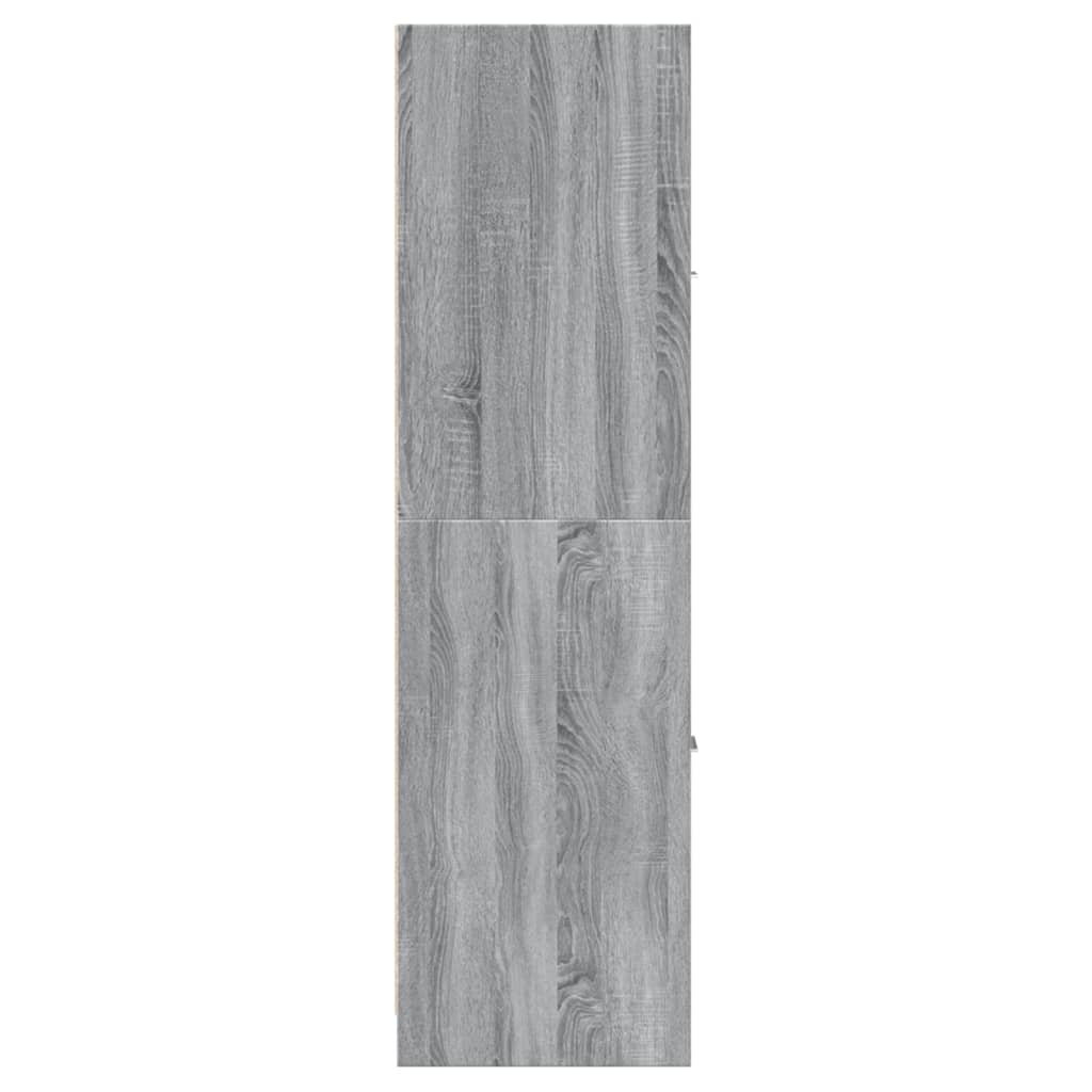 Apothecary Cabinet Grey Sonoma 30x41x144,5 cm Engineered Wood