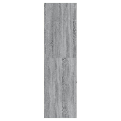 Apothecary Cabinet Grey Sonoma 30x41x144,5 cm Engineered Wood
