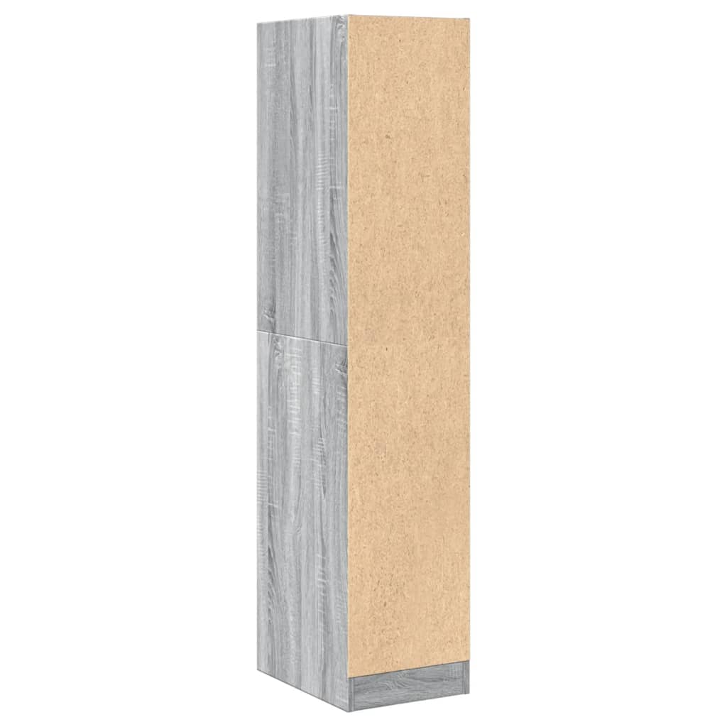 Apothecary Cabinet Grey Sonoma 30x41x144,5 cm Engineered Wood