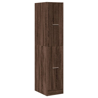 Apothecary Cabinet Brown Oak 30x41x144,5 cm Engineered Wood