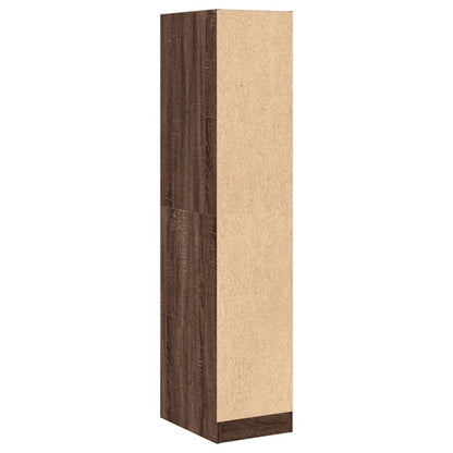 Apothecary Cabinet Brown Oak 30x41x144,5 cm Engineered Wood