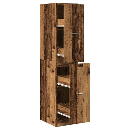 Apothecary Cabinet Old Wood 30x41x144,5 cm Engineered Wood