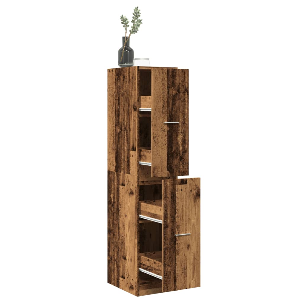 Apothecary Cabinet Old Wood 30x41x144,5 cm Engineered Wood
