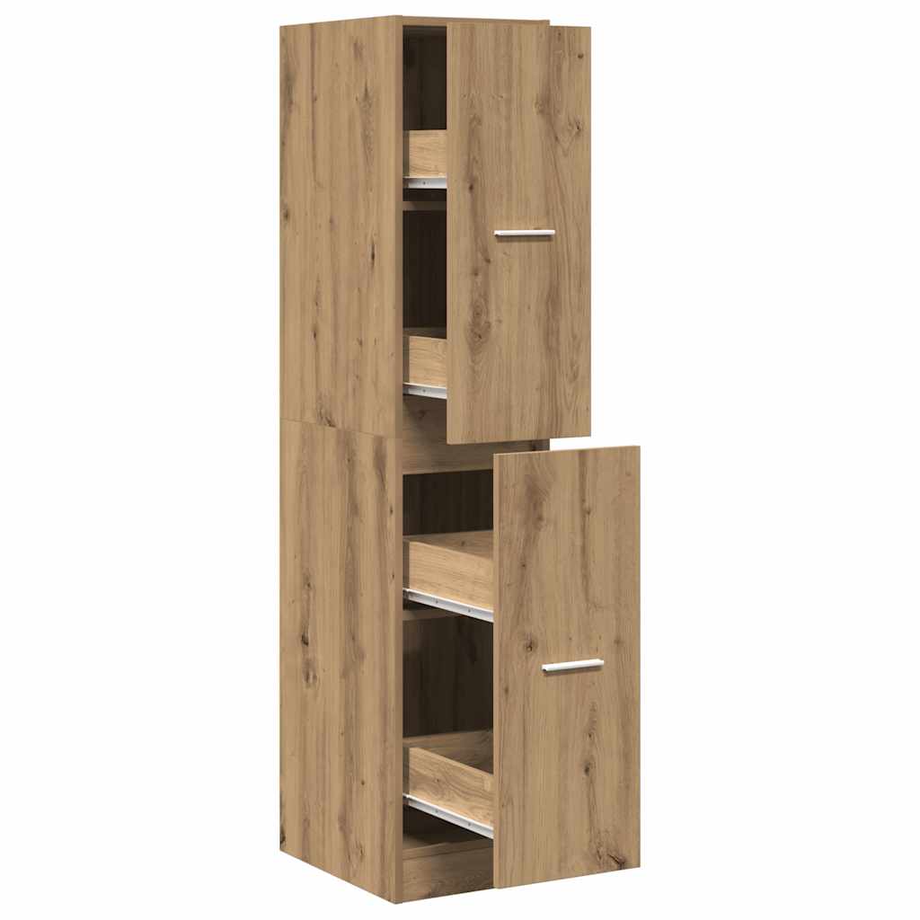 Apothecary Cabinet Artisian Oak 30x41x144,5 cm Engineered Wood