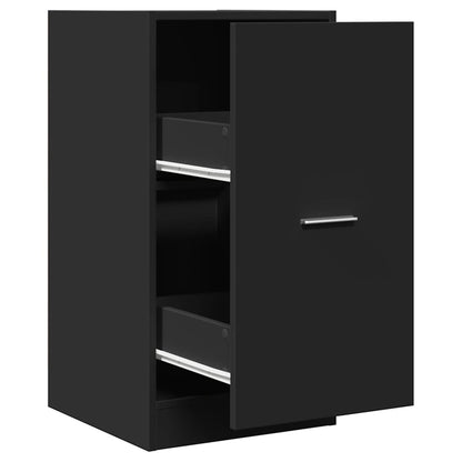 Apothecary Cabinet Black 40x41x77,5 cm Engineered Wood