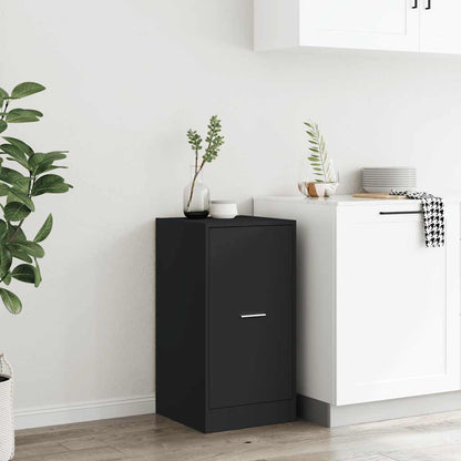 Apothecary Cabinet Black 40x41x77,5 cm Engineered Wood