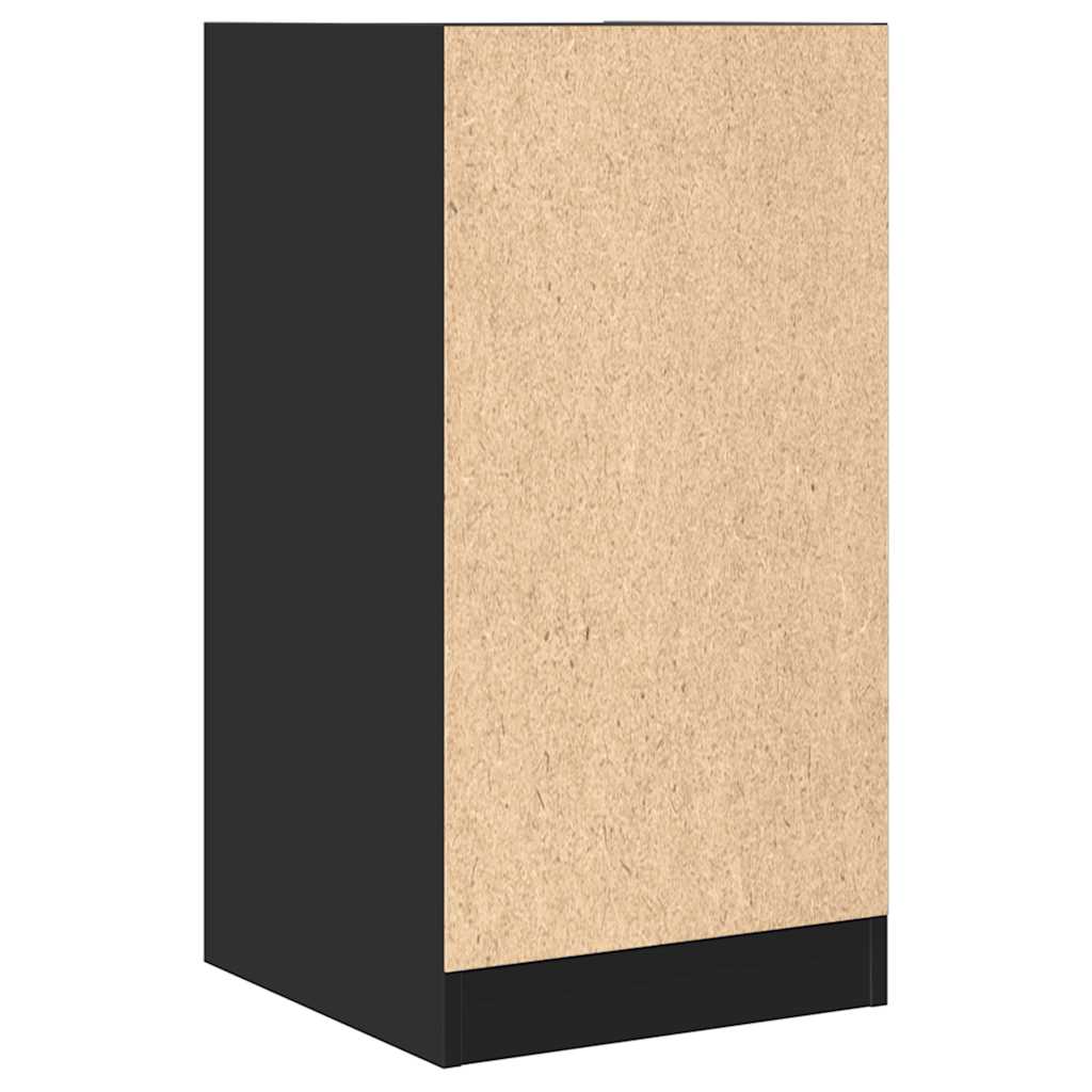 Apothecary Cabinet Black 40x41x77,5 cm Engineered Wood