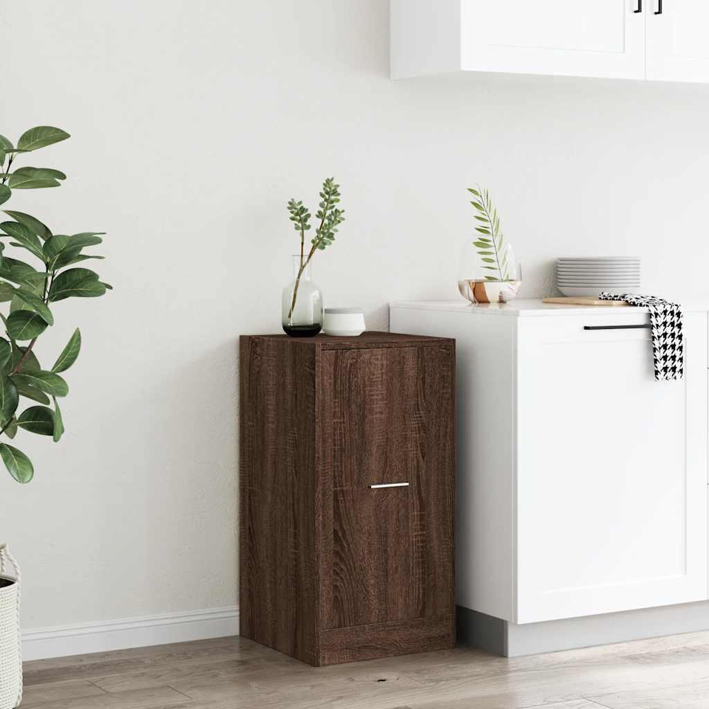 Apothecary Cabinet Brown Oak 40x41x77,5 cm Engineered Wood
