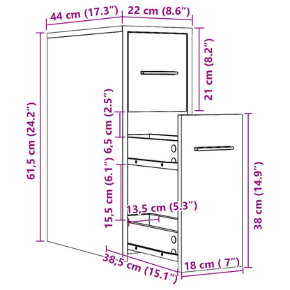 Narrow Bathroom Cupboard with Wheels Concrete Grey Engineered Wood
