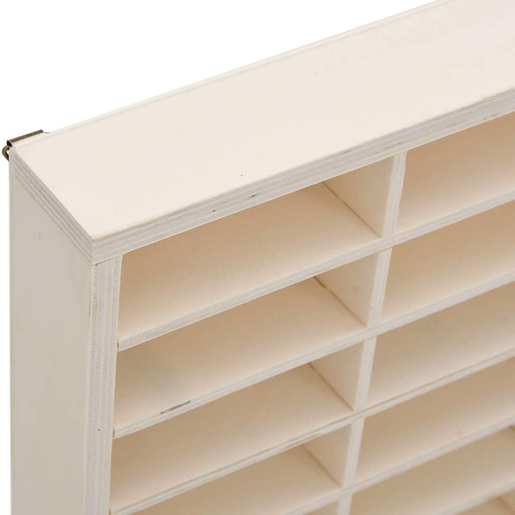 Wooden Collector's Display Case with 60 Compartments 60x4.5x40.5cm