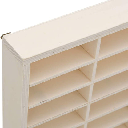 Wooden Collector's Display Case with 60 Compartments 60x4.5x40.5cm