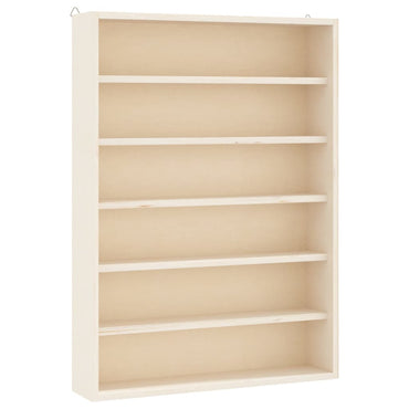 Wall Display Cabinet with 6 Shelves 40x8.5x55 cm