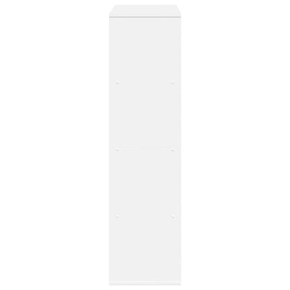 Bookcase White 100x33x125,5 cm Engineered Wood