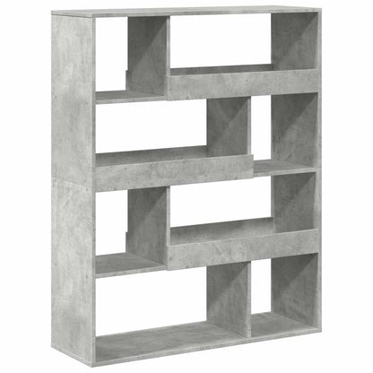 Bookcase Concrete Grey 100x33x125,5 cm Engineered Wood