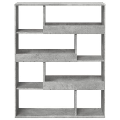 Bookcase Concrete Grey 100x33x125,5 cm Engineered Wood