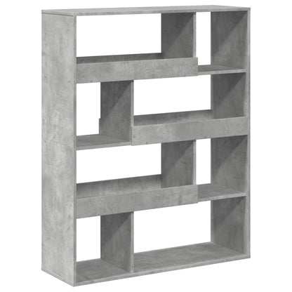 Bookcase Concrete Grey 100x33x125,5 cm Engineered Wood