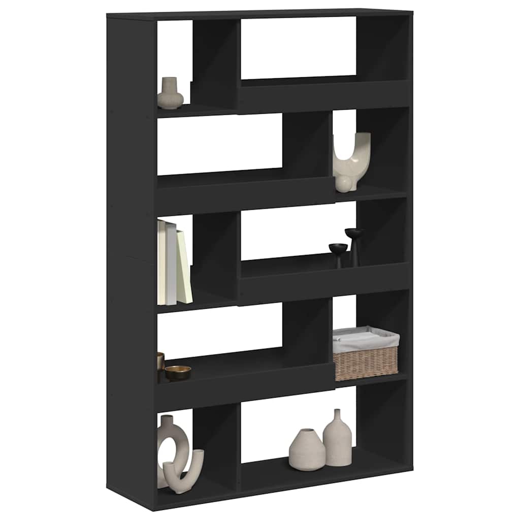 Bookcase Black 100x33x156,5 cm Engineered Wood