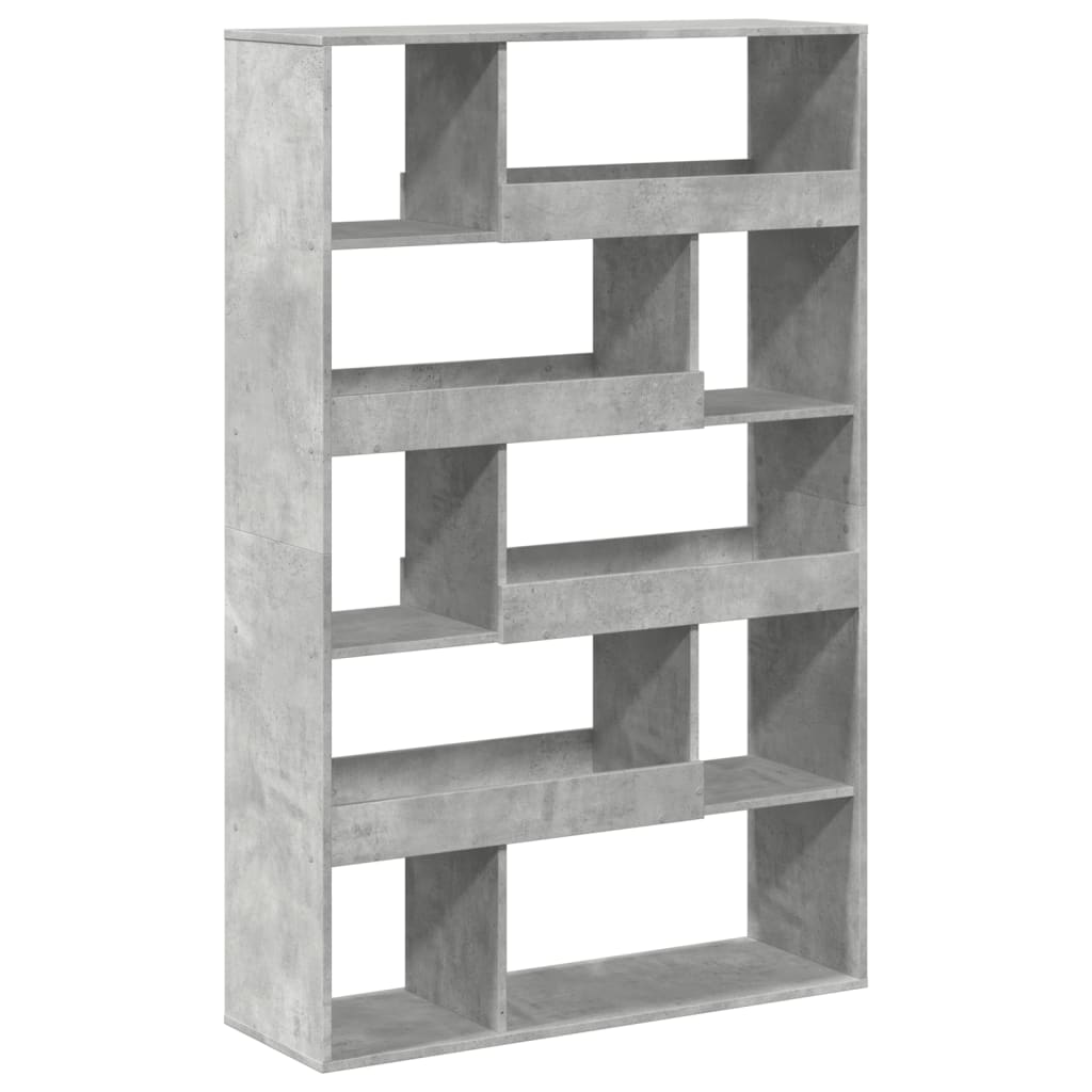 Bookcase Concrete Grey 100x33x156,5 cm Engineered Wood