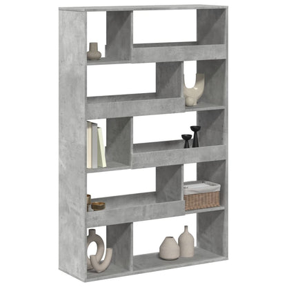 Bookcase Concrete Grey 100x33x156,5 cm Engineered Wood