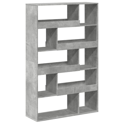 Bookcase Concrete Grey 100x33x156,5 cm Engineered Wood
