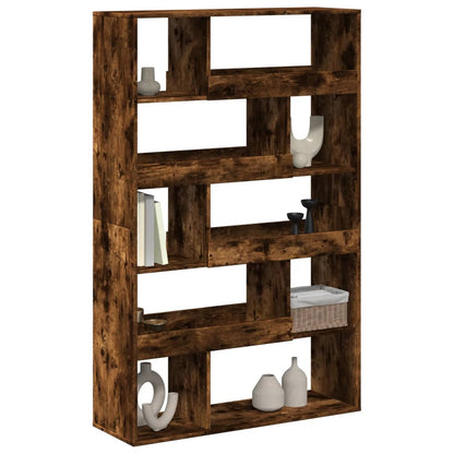 Bookcase Smoked Oak100x33x156,5 cm Engineered Wood