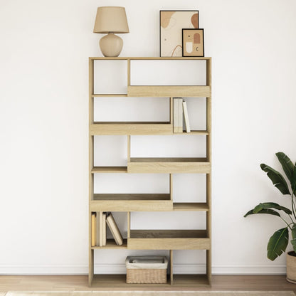 Bookcase Sonoma Oak 100x33x187,5 cm Engineered Wood