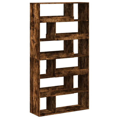 Bookcase Smoked Oak 100x33x187,5 cm Engineered Wood
