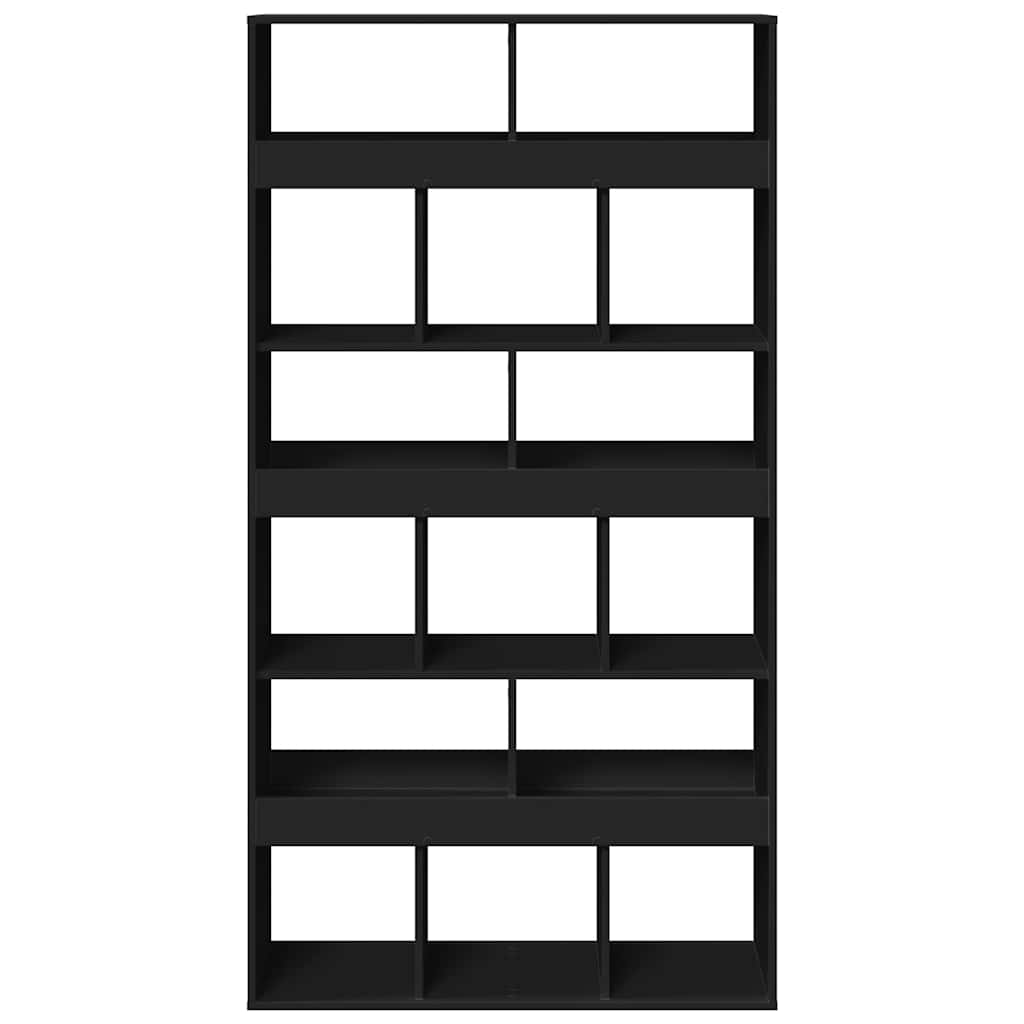 Bookcase Black 100x33x187.5 cm Engineered Wood