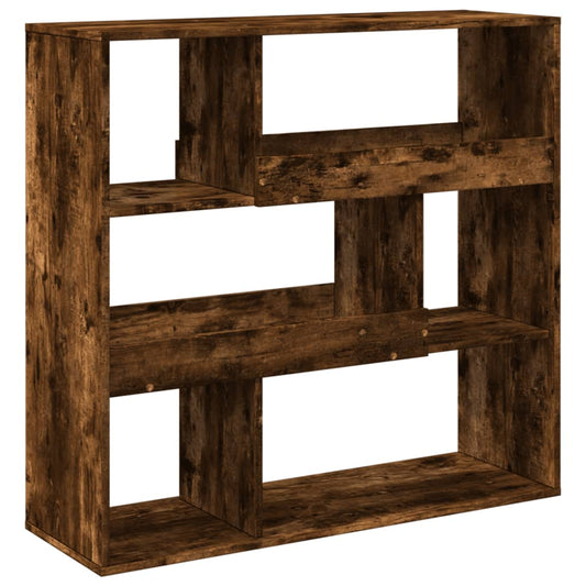 Room Divider Smoked Oak 100x33x94.5 cm Engineered Wood