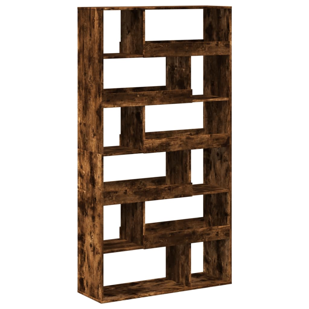 Room Divider Smoked Oak100x33x187,5 cm Engineered Wood