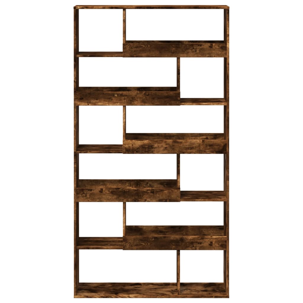 Room Divider Smoked Oak100x33x187,5 cm Engineered Wood