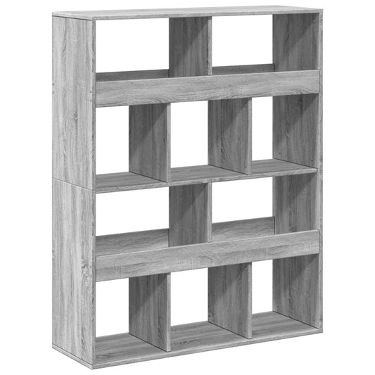 Room Divider Grey Sonoma 100x33x125,5 cm Engineered Wood