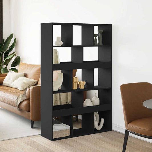 Room Divider Black 100x33x156,5 cm Engineered Wood