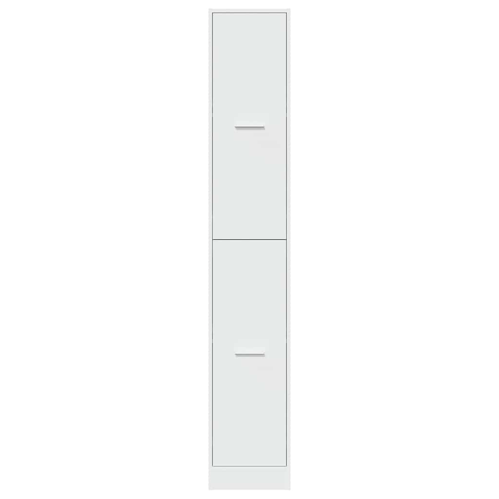 Apothecary Cabinet White 30x41x174,5 cm Engineered Wood
