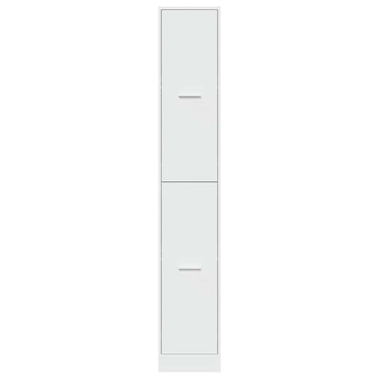 Apothecary Cabinet White 30x41x174,5 cm Engineered Wood