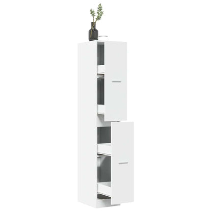 Apothecary Cabinet White 30x41x174,5 cm Engineered Wood