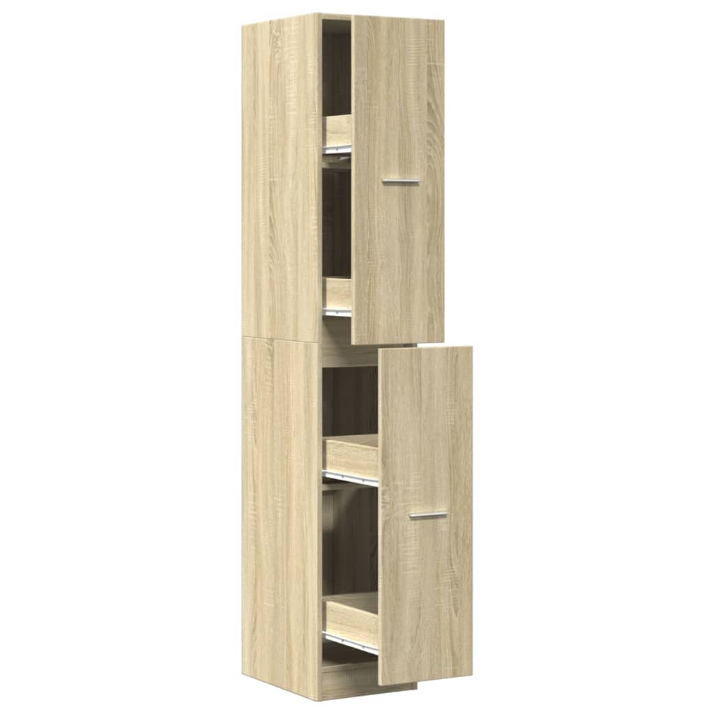Apothecary Cabinet Sonoma Oak 30x41x174,5 cm Engineered Wood