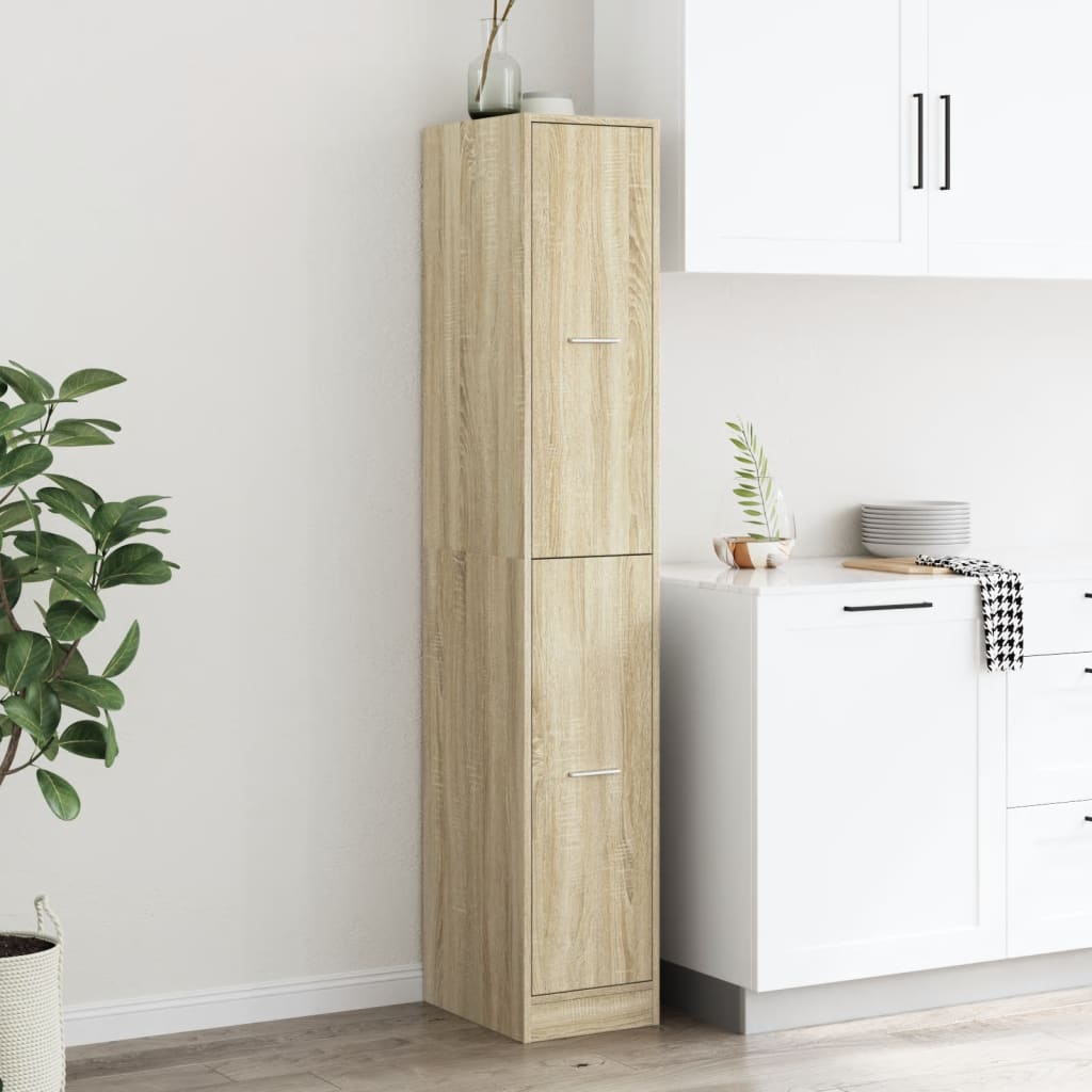 Apothecary Cabinet Sonoma Oak 30x41x174,5 cm Engineered Wood