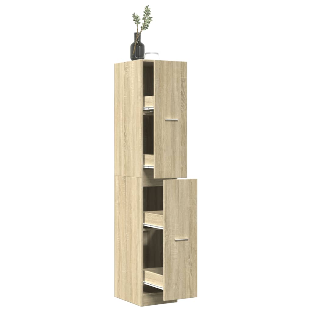 Apothecary Cabinet Sonoma Oak 30x41x174,5 cm Engineered Wood