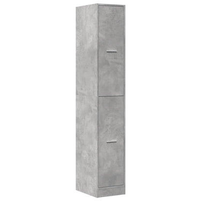 Apothecary Cabinet Concrete Grey 30x41x174,5 cm Engineered Wood