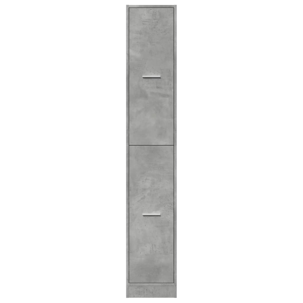 Apothecary Cabinet Concrete Grey 30x41x174,5 cm Engineered Wood