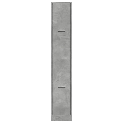 Apothecary Cabinet Concrete Grey 30x41x174,5 cm Engineered Wood