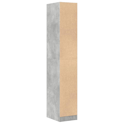 Apothecary Cabinet Concrete Grey 30x41x174,5 cm Engineered Wood