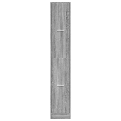 Apothecary Cabinet Grey Sonoma 30x41x174,5 cm Engineered Wood