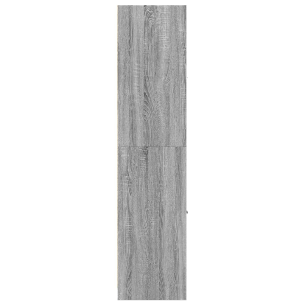Apothecary Cabinet Grey Sonoma 30x41x174,5 cm Engineered Wood