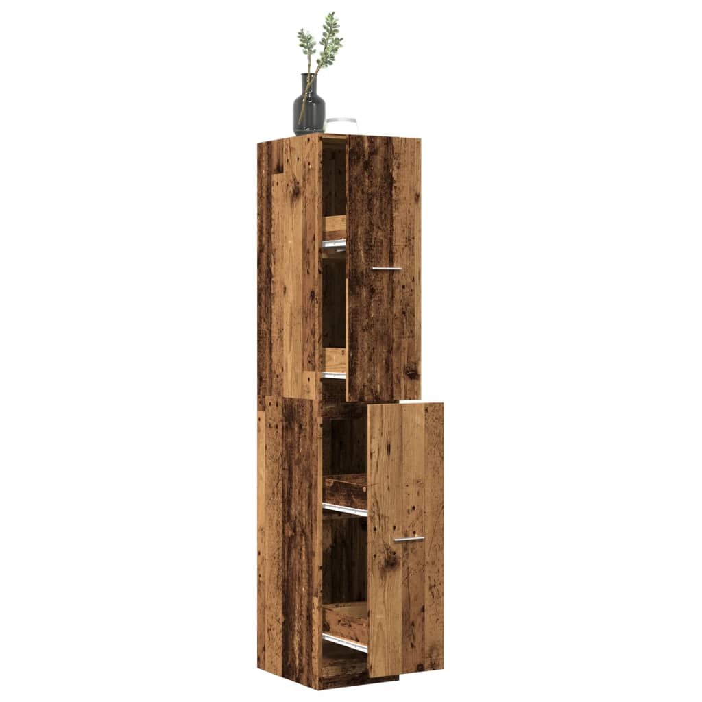 Apothecary Cabinet Old Wood 30x41x174,5 cm Engineered Wood