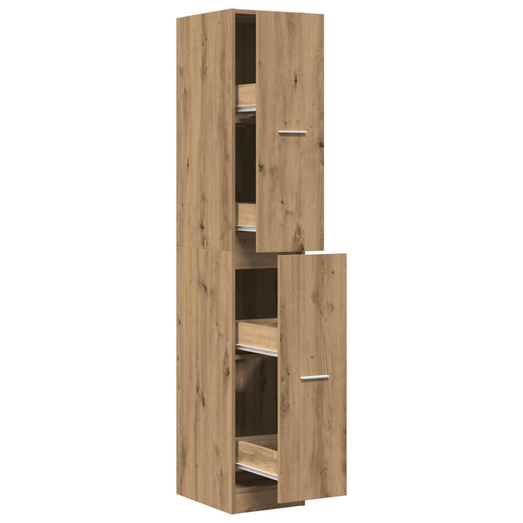 Apothecary Cabinet Artisian Oak 30x41x174,5 cm Engineered Wood