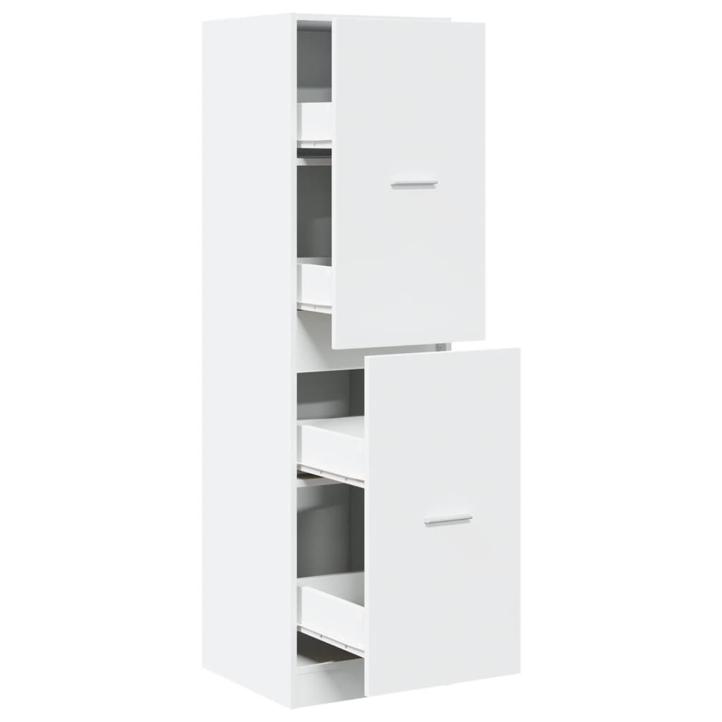 Apothecary Cabinet White 40x41x144,5 cm Engineered Wood