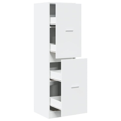 Apothecary Cabinet White 40x41x144,5 cm Engineered Wood