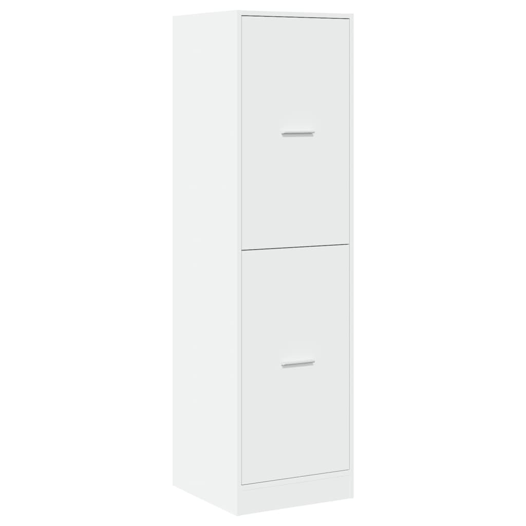 Apothecary Cabinet White 40x41x144,5 cm Engineered Wood